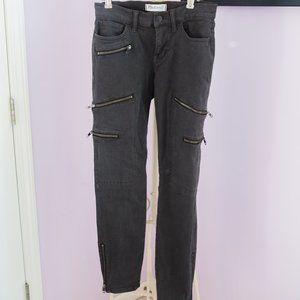 Madewell Dark Grey Cropped Skinny Jeans